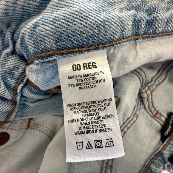 Aeropostale AERO High Rise Baggy Jeans Size 00 Light Wash - Picture 5 of 8